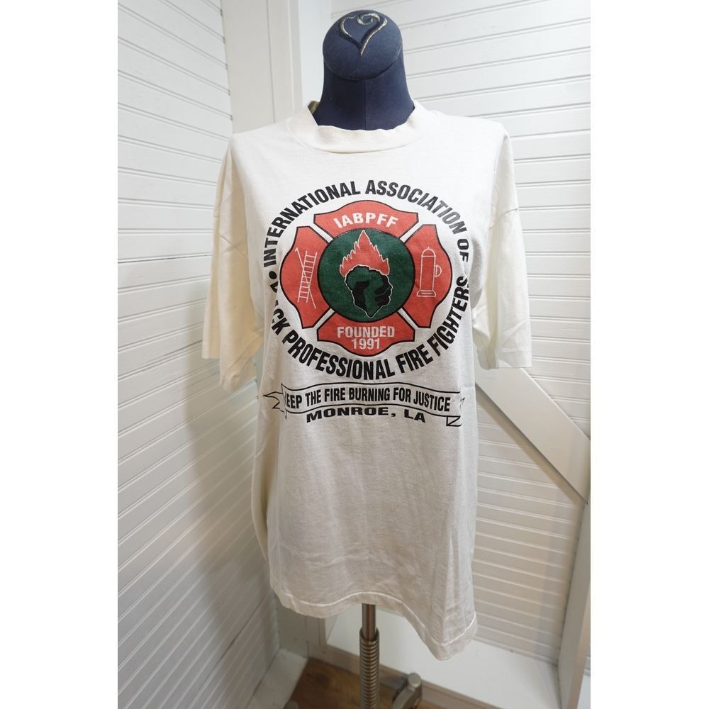 Vintage International Assoc. of Black Professional firefighters‎ tshirt Men's  L